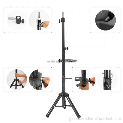 Wig Making Display With Tray New Metal Adjustable Wig Stand Mannequin Head Tripod Manufactory